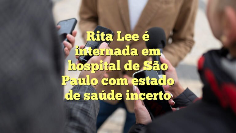 Rita Lee é internada em hospital de São Paulo com estado de saúde incerto