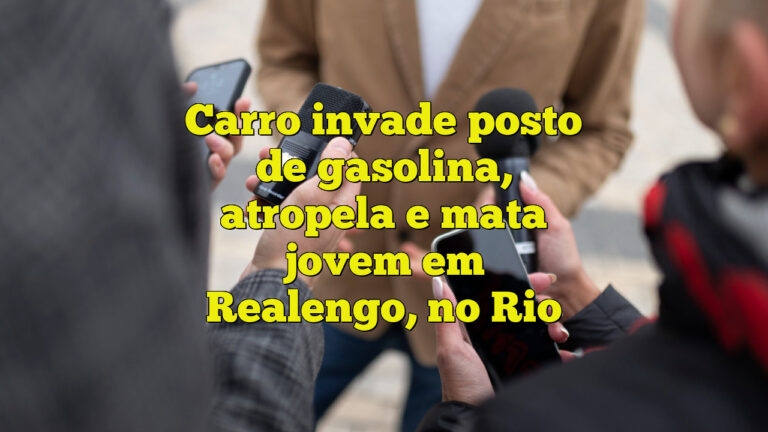 Carro invade posto de gasolina, atropela e mata jovem em Realengo, no Rio