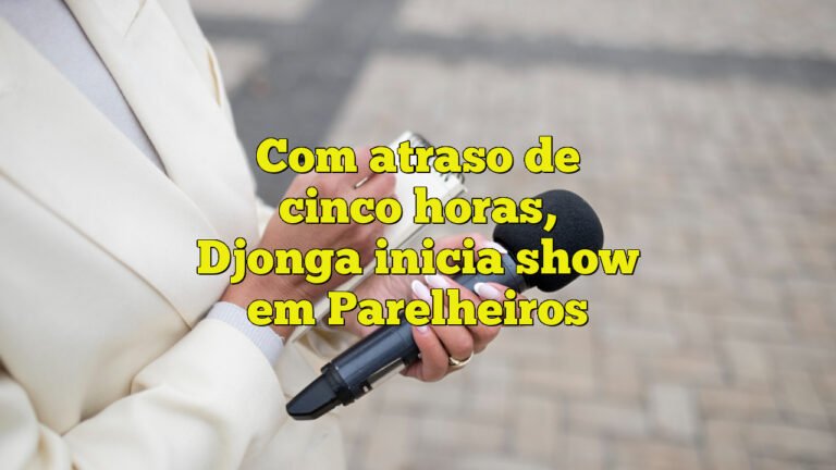 Com atraso de cinco horas, Djonga inicia show em Parelheiros