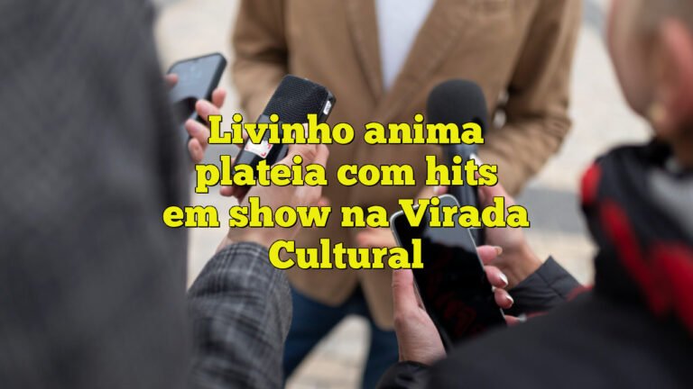 Livinho anima plateia com hits em show na Virada Cultural