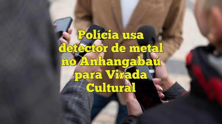 Polícia usa detector de metal no Anhangabaú para Virada Cultural