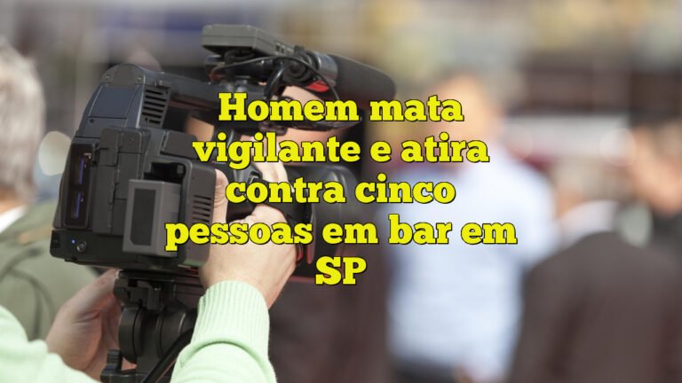 Homem mata vigilante e atira contra cinco pessoas em bar em SP