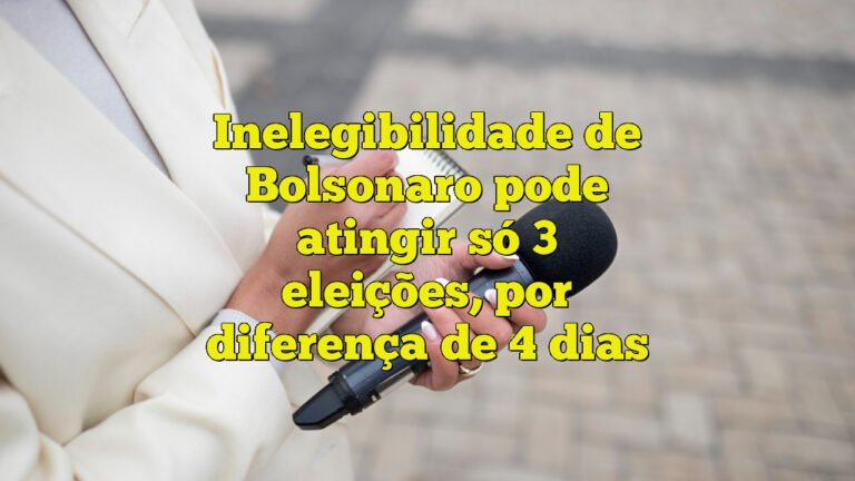 Inelegibilidade de Bolsonaro pode atingir só 3 eleições, por diferença de 4 dias