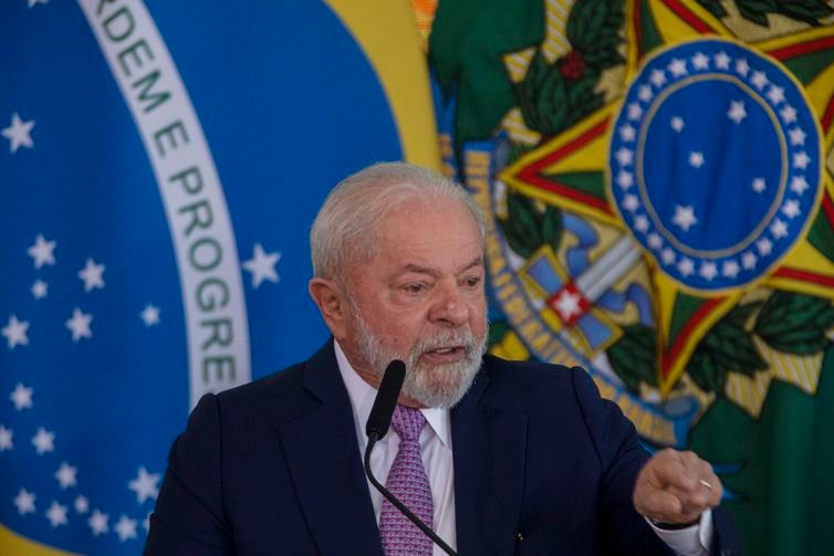 Brasília (DF) 27/06/2023 - O presidente Luiz Inácio Lula da Silva participa da Cerimônia no Palácio do Planalto do lançamento do Plano Safra 2023/2024.
Foto: Joédson Alves/Agência Brasil