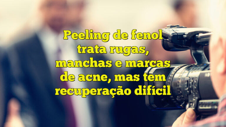 Peeling de fenol trata rugas, manchas e marcas de acne, mas tem recuperação difícil