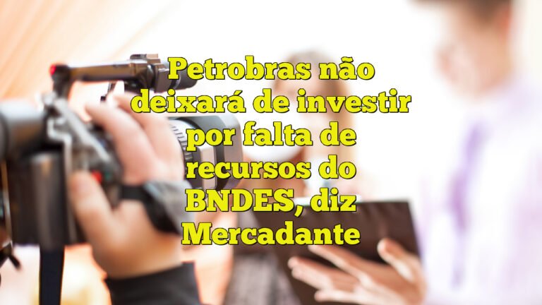 Petrobras não deixará de investir por falta de recursos do BNDES, diz Mercadante
