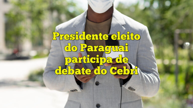 Presidente eleito do Paraguai participa de debate do Cebri