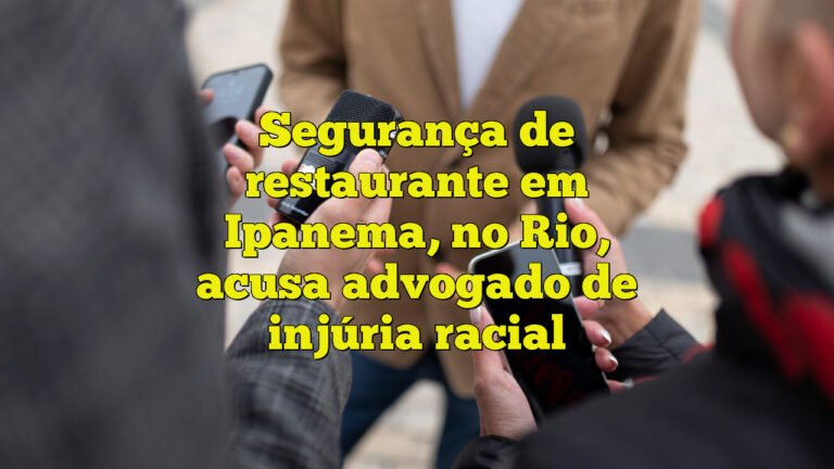 Segurança de restaurante em Ipanema, no Rio, acusa advogado de injúria racial