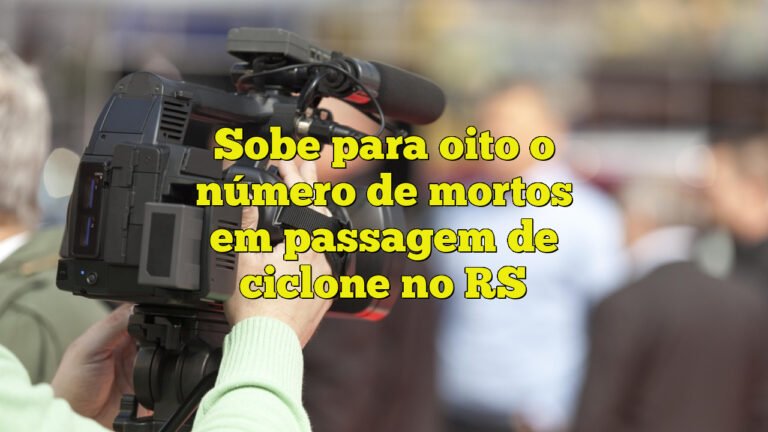 Sobe para oito o número de mortos em passagem de ciclone no RS