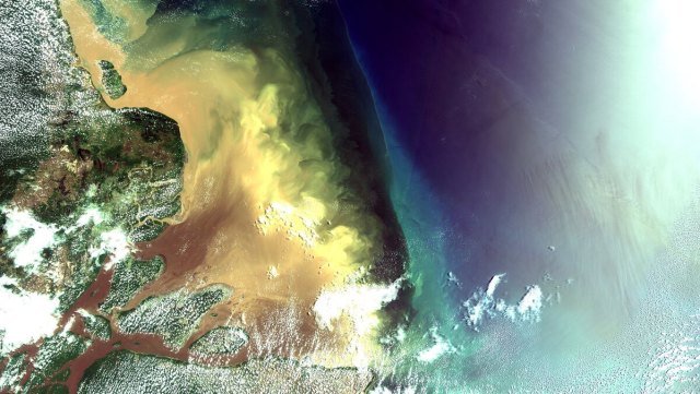 Imagem de satélite mostra Foz do Amazonas