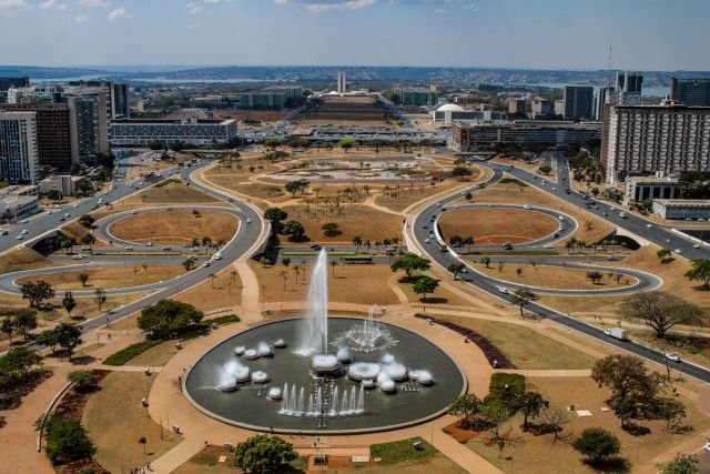 Imagem aérea de Brasília